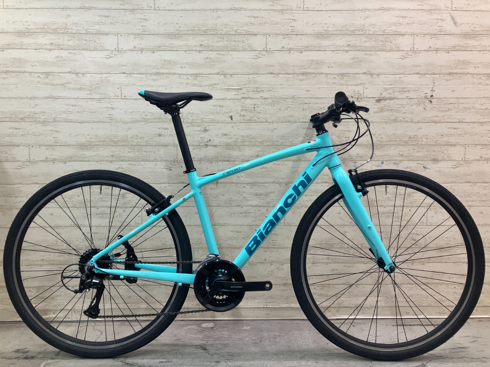 ☆ 値下げ大特価!! 美品!! BIANCHI C-SPORT1 2022 size:43 160cm前後 3×8s 24段変速 700×38c ビアンキ  クロスバイク チェレステ - メルカリ