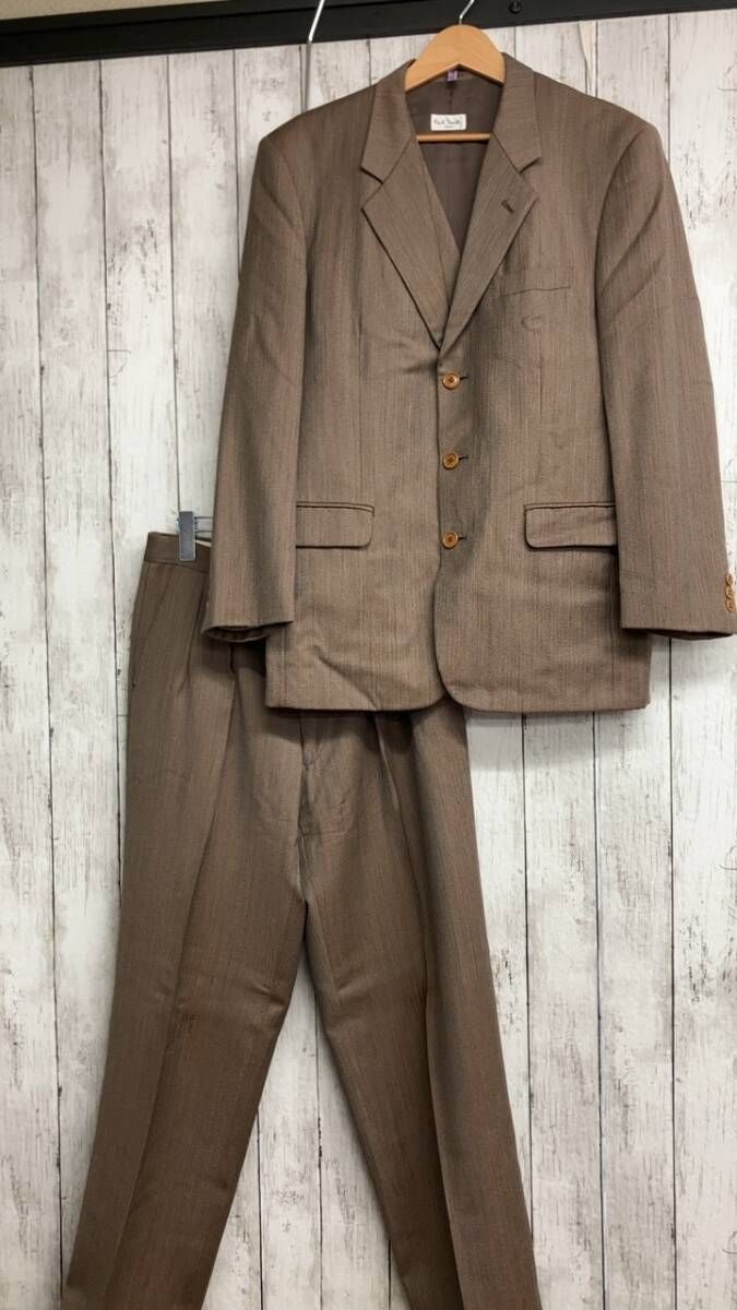 PAUL SMITH/セットアップ/ベスト付/ブラウン/日本製 PAUL SMITH/セットアップ/ベスト付/ブラウン/日本製