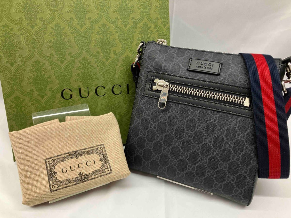 GUCCI グッチ メッセンジャー ショルダーバッグ GGスプリーム 523599  