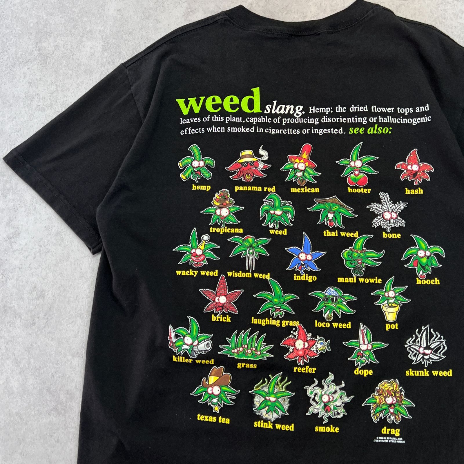 【大人気‼️】大麻×スラング×weed ×slang ×Tシャツ ユニークプリント 大麻 スラング weed slang drag 半袖Tシャツ