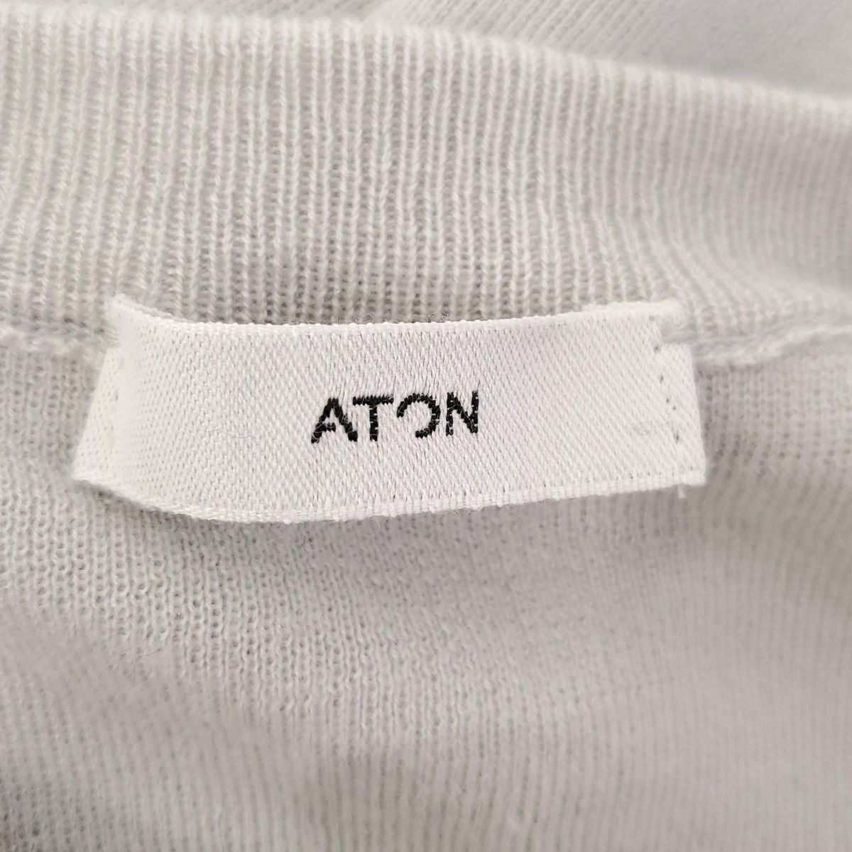 ATON(エイトン) 長袖セーター サイズ2 M レディース美品 - グレー  