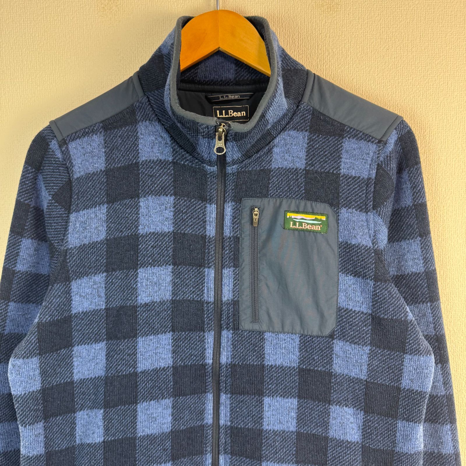 L.L.Bean エルエルビーン ニットジャケット 裏起毛 フルジップ 