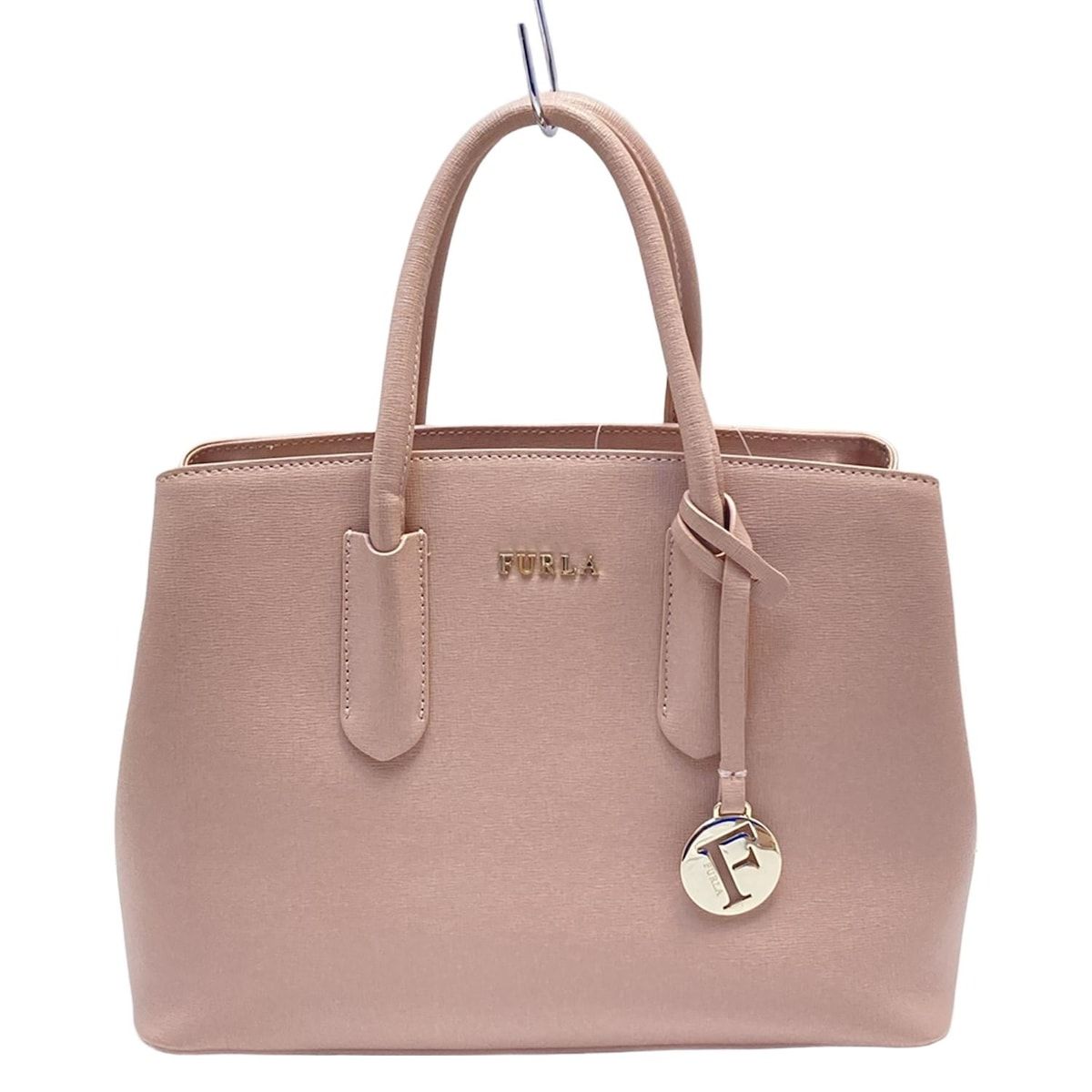 美品✨フルラ 2wayハンドバッグ ショルダーバッグ ピンクレザー A4 