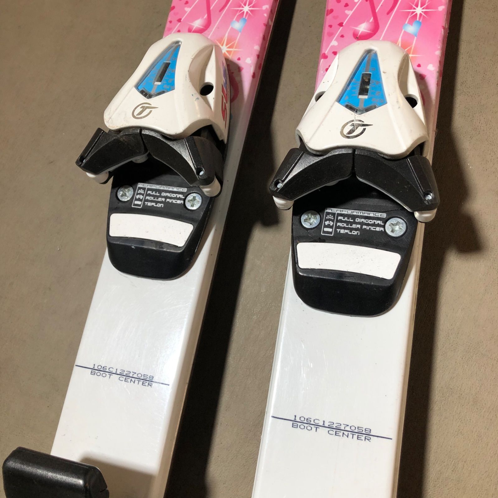 子供スキー板 KAZAMA 106cm ビンディング付き 子供スキー板 KAZAMA