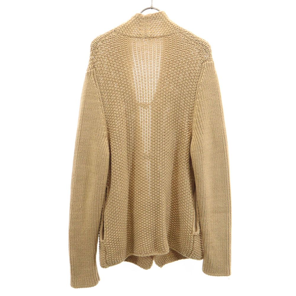 ジュリアーノフジワラ イタリア製 ウール 長袖 ニットカーディガン 46 ベージュ giuliano Fujiwara メンズ ジュリアーノフジワラ イタリア製 ウール 長袖 ニットカーディガン 46
