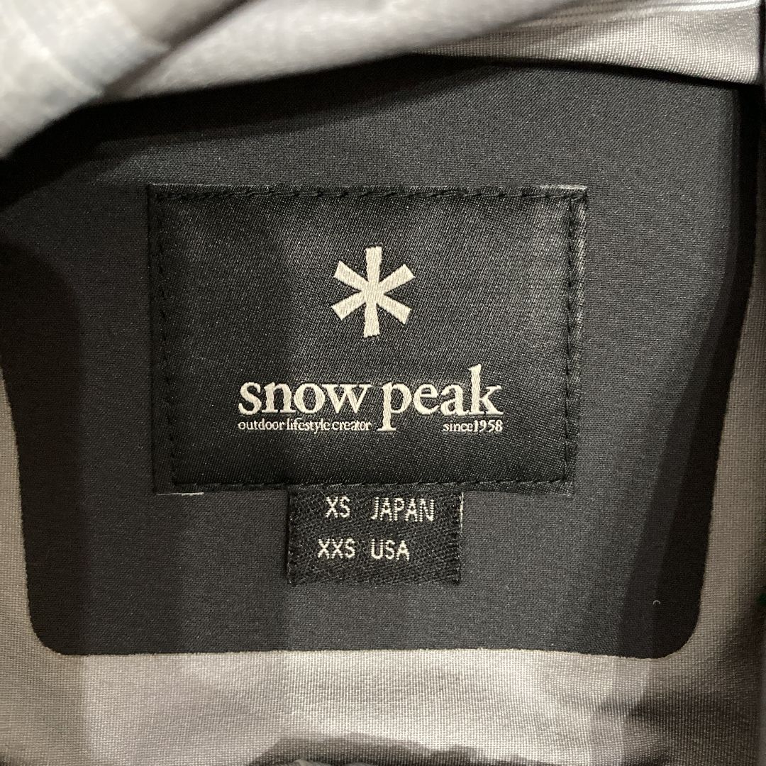 snow peak スノーピーク マウンテンパーカー ブラック XSサイズ - メルカリ