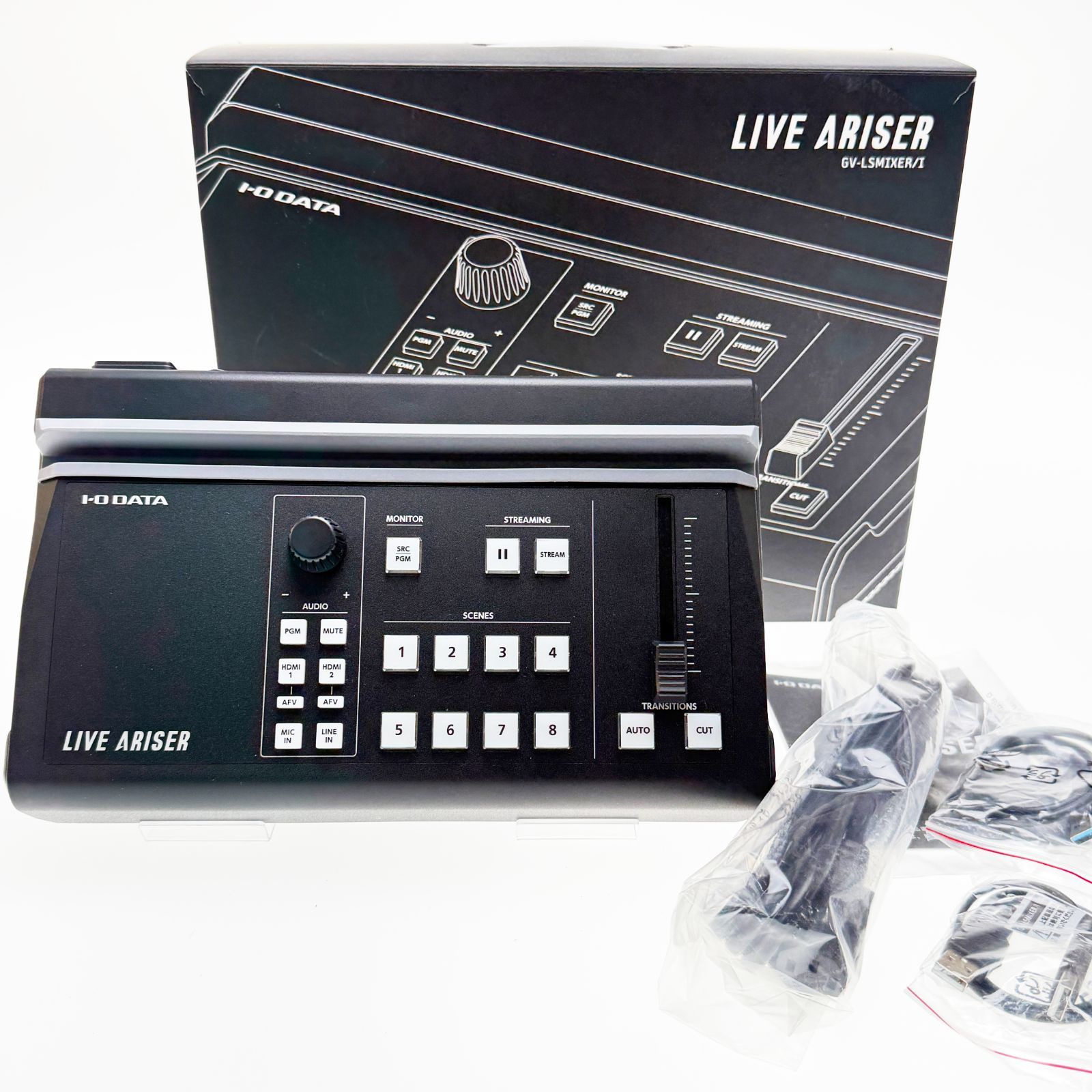 IODATA 4Kパススルー対応 iPad連動型ストリーミングBOX LIVE ARISER GV-LSMIXER|I