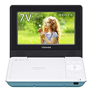 極美品 TOSHIBA　REGZA　ポータブル　ブルーレイディスクプレーヤー ストア 東芝 7型ポータブルDVDプレーヤーグリーンCPRM対応TOSHIBA