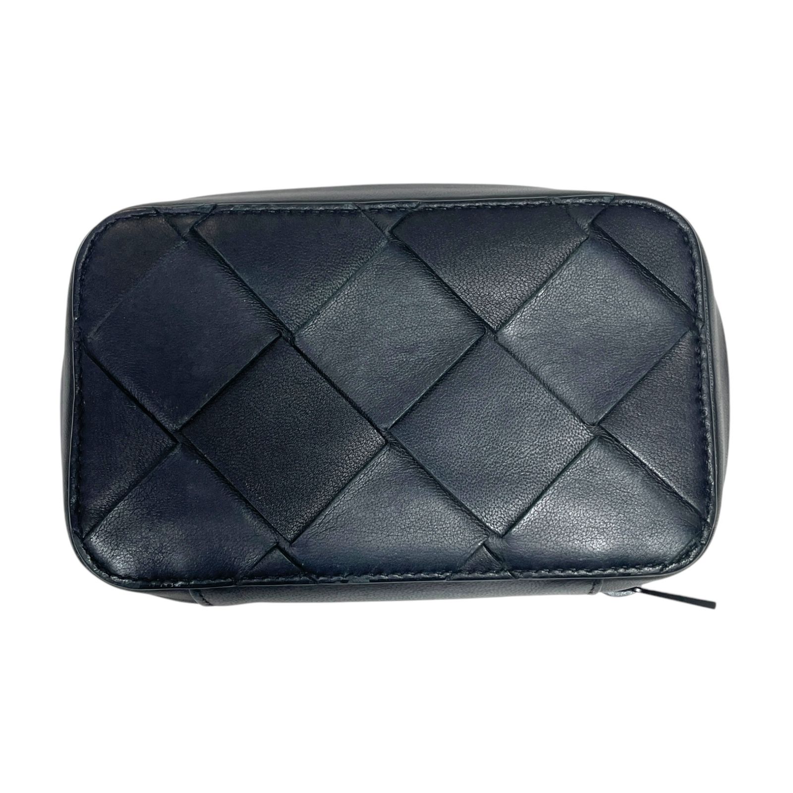 ◆ ◆ BOTTEGA VENETA ボッテガ ヴェネタ マキシイントレチャート ポーチ ブラック レザー 本体のみ V89559NA