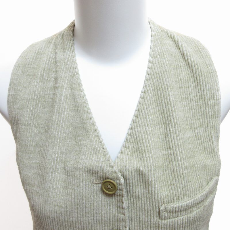 ライト WRYHT タグ付 22AW FIX FRONT SWING VEST DUNE リネン混
