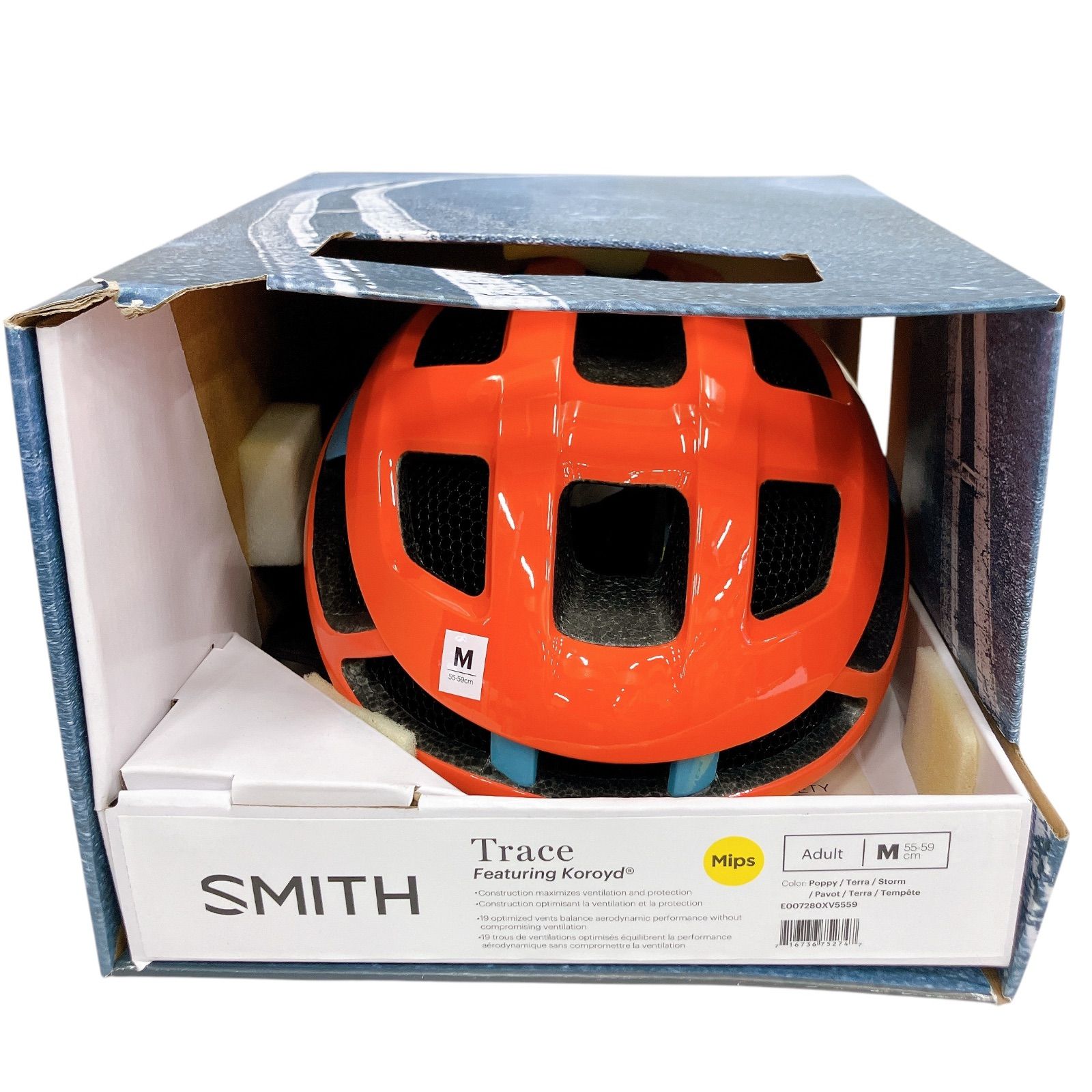 未使用】Smith スミス Trace MIPS ポピー ロードバイク用 未使用】Smith スミス Trace MIPS ポピー ロードバイク用