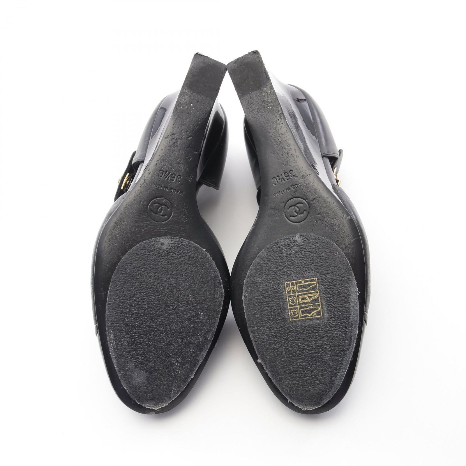 シャネル CHANEL パンプス ココマーク G45422 ブラック レザー