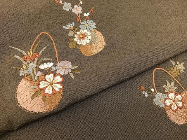 平和屋着物□訪問着 刺繍 絞り 短冊花文 金彩 やまと誂製 逸品