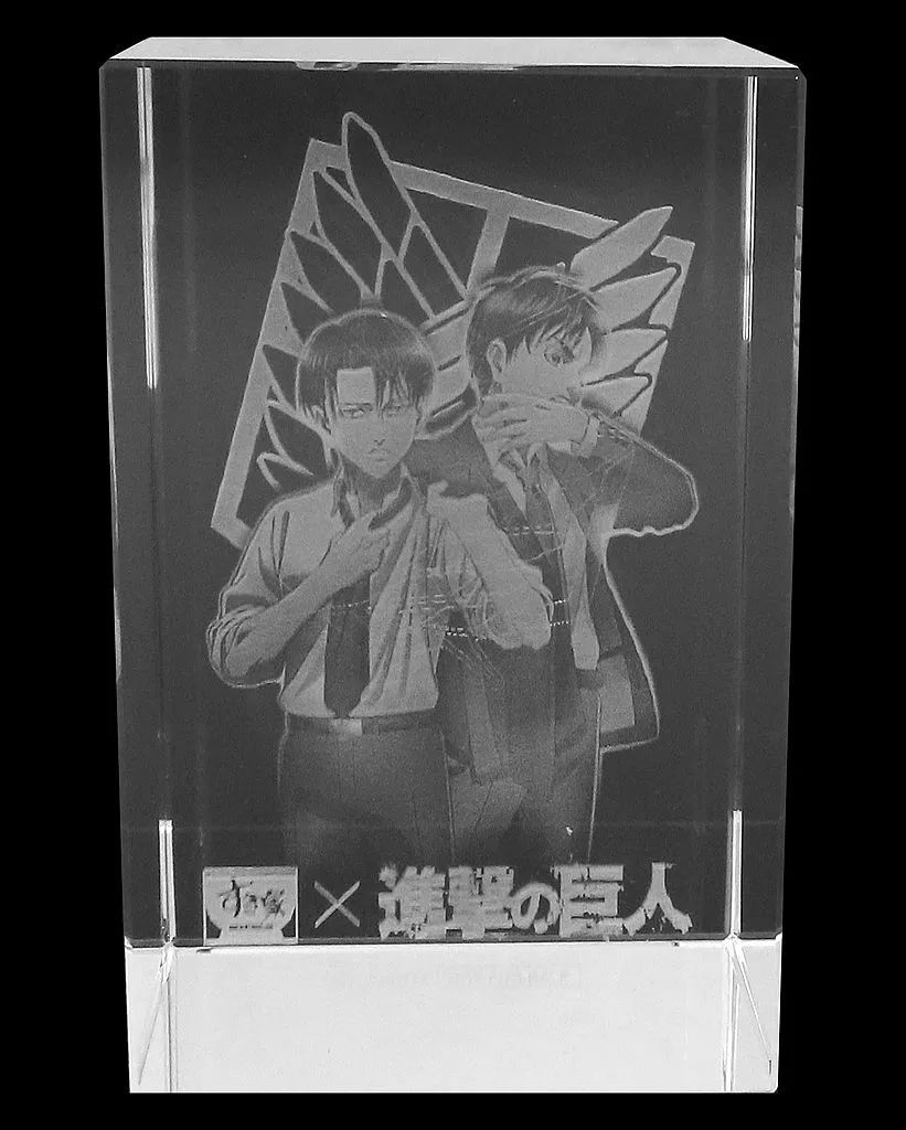 限定クリスタルアート 当選品 非売品 すき家 x 進撃の巨人
