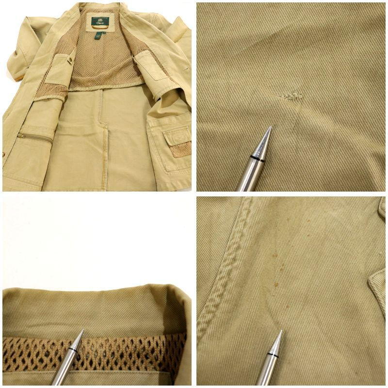 90s vintage ORVIS ハンティング レザーエルボーパッチ コットンツイル