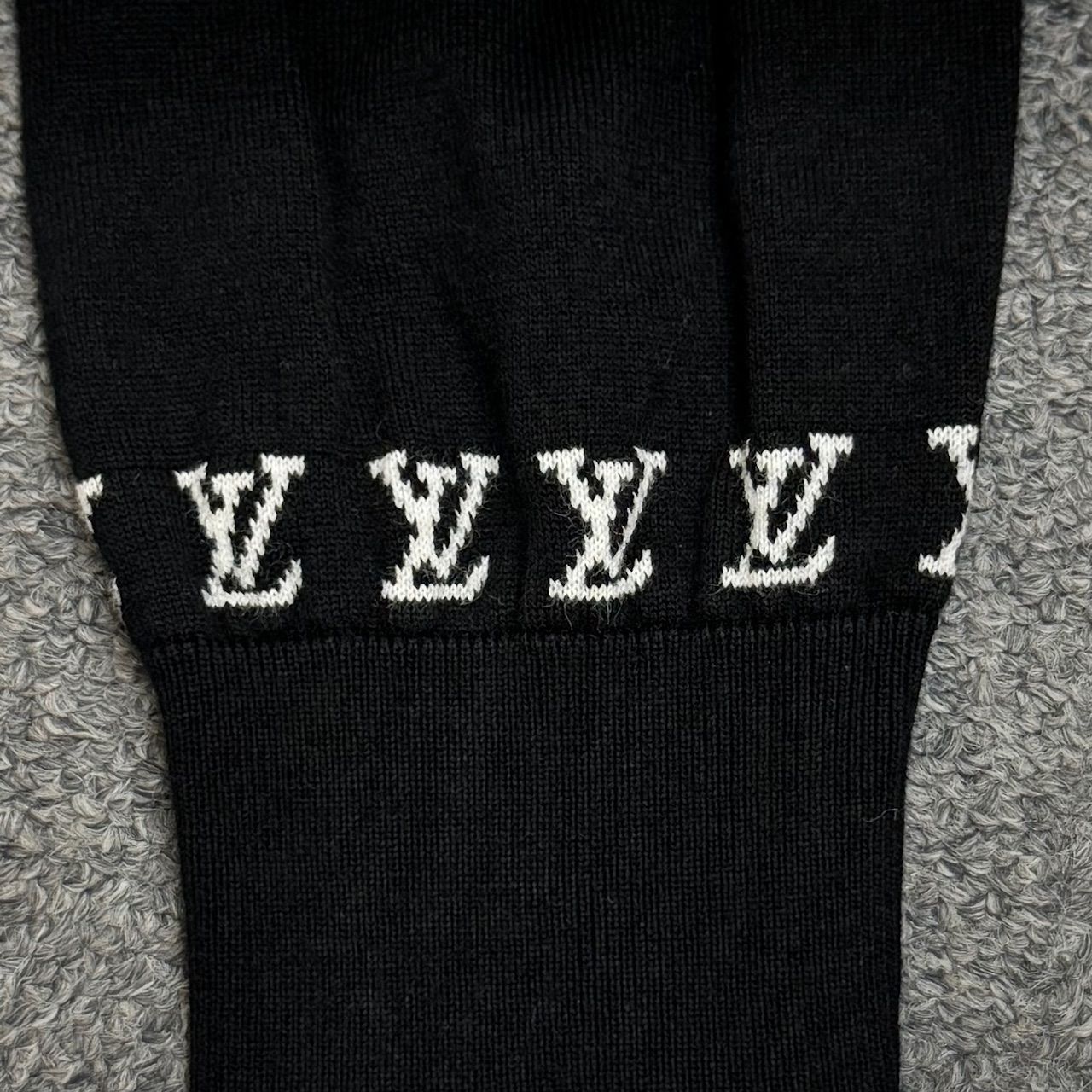 ルイヴィトン 24AW ジャガードニットロングスリーブコットンクルーネック