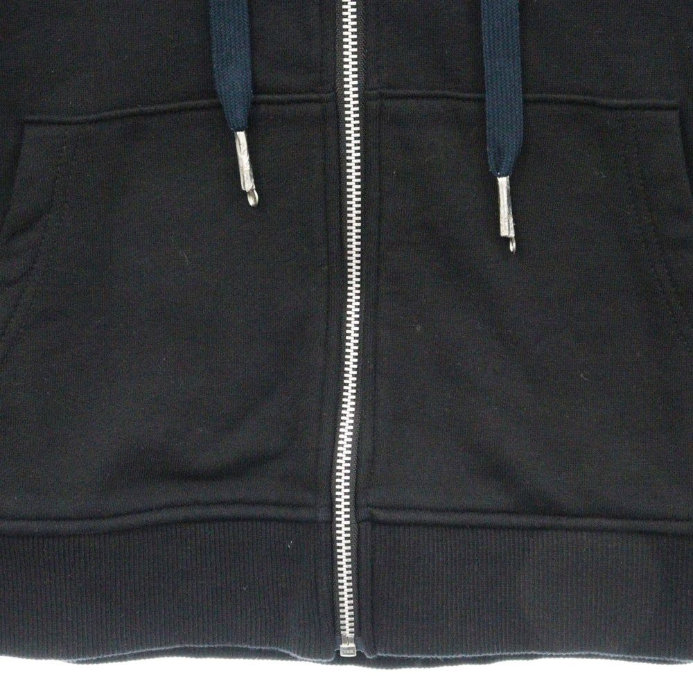 DINOWORKS (ディノワークス) Paris Zip Up Hoodie D1-004 パリロゴラインストーン ジップアップパーカー フーディ ブラック