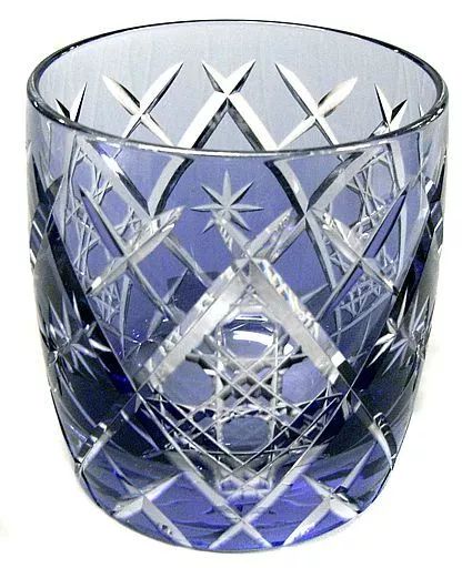 中古】グラス(キャラクター) へし切長谷部 江戸切子ミニグラス-弐