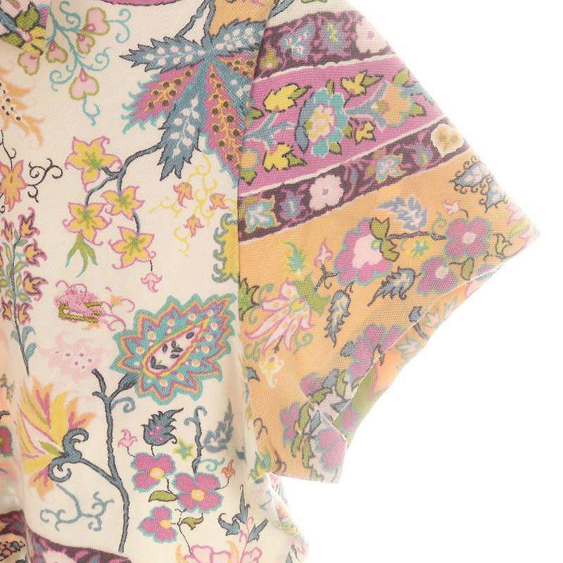 エトロ ETRO 花柄 半袖 ポロシャツ 44 マルチカラー /DF □OS
