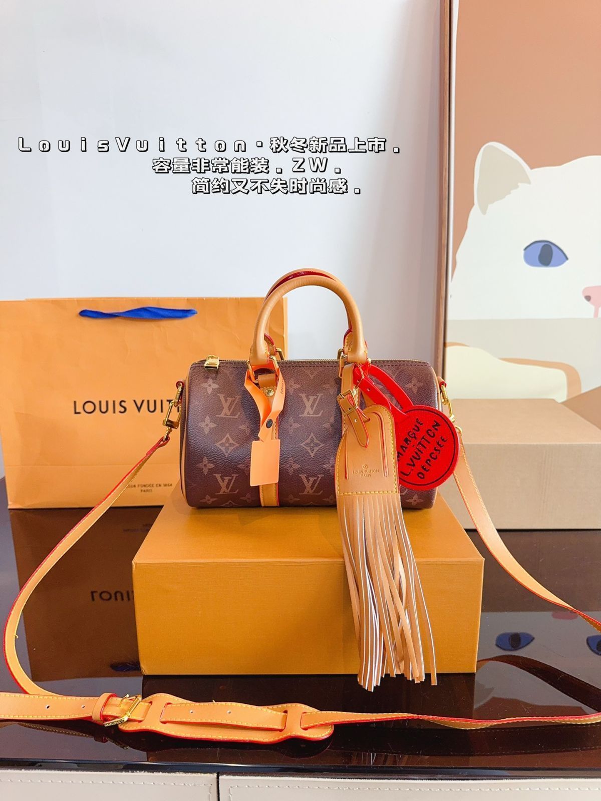 LV Speedy nano枕バッグ ハンドバッグケースバッグ ショルダーバッグ ブリーフケース モップバッグ ショルダーバッグ リュックサック 財布 財布 手首バッグ ポーチ ナイトバッグ 旅行バッグ 財布-MM輸入