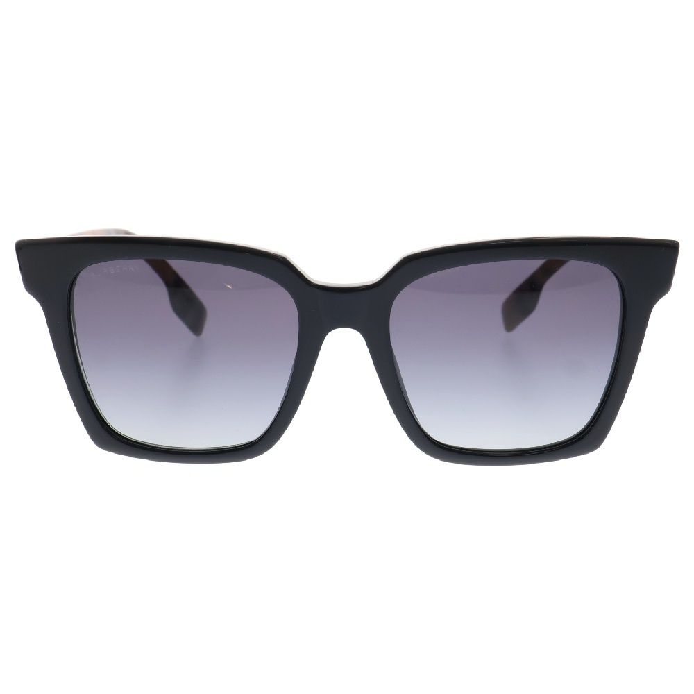 BURBERRY (バーバリー) ノバチェック スクエア サングラス アイウェア ブラック/ベージュ 5318-140 BE4335 39298G