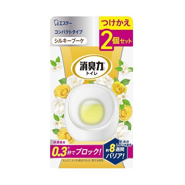 まとめ エステートイレの消臭力 コンパクト シルキーブーケ 付替用 1パック 2個 ×5セット