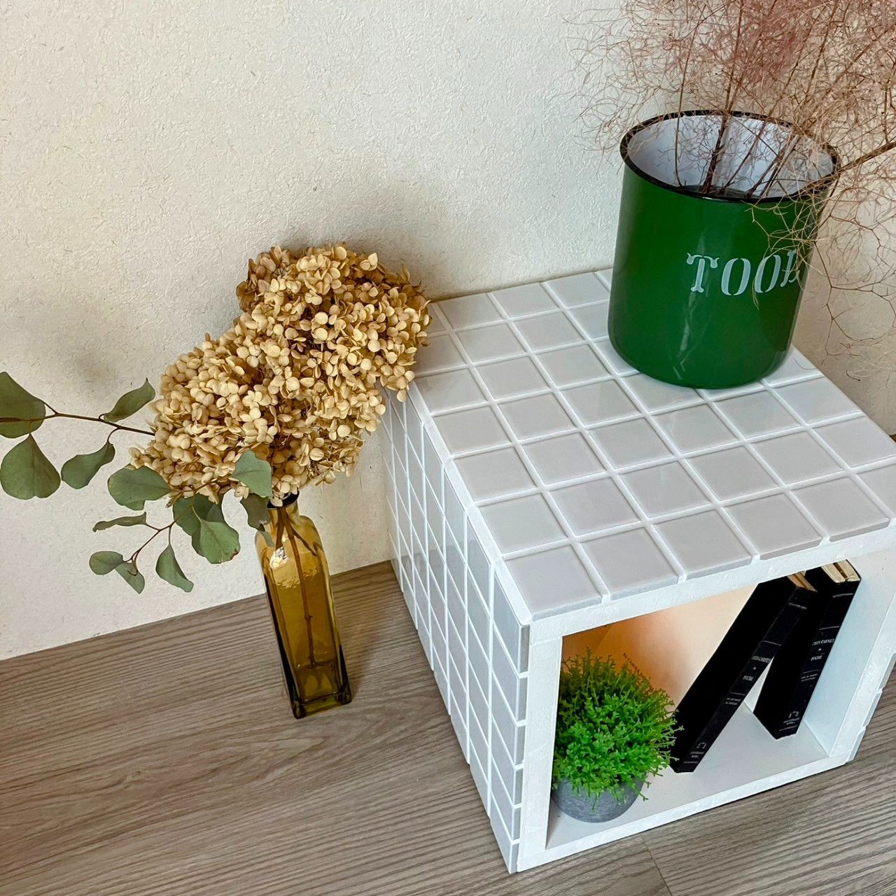 受注生産】 収納付き キューブ タイルテーブル - メルカリ