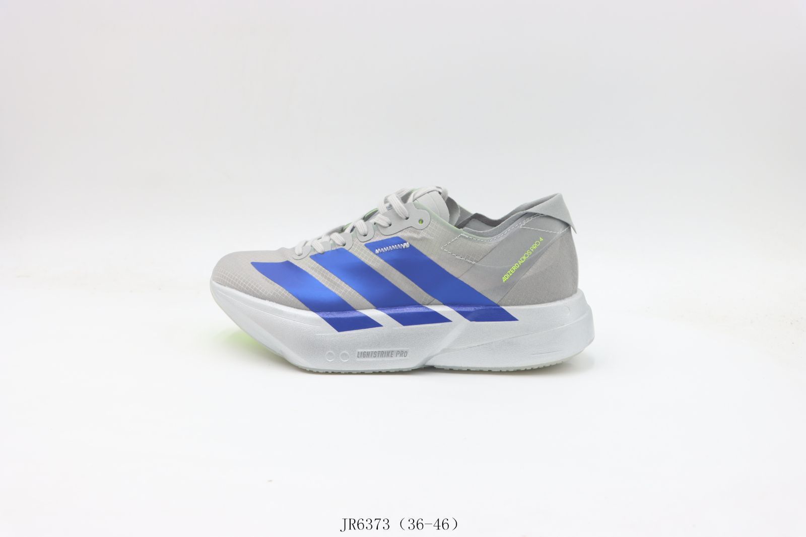 今日 アディダス ランニングシューズ グレーブルー JR6373 Gray-Blue