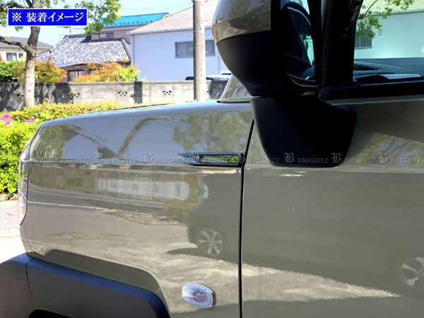 タフト LA900S LA910S ステンレスフェンダーガーニッシュ 黒