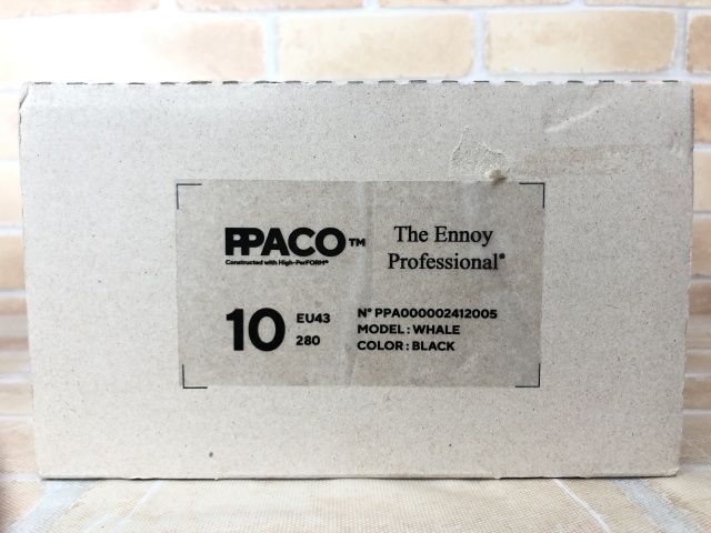 中古】 箱有 PPACO × ENNOY パコ×エンノイ コラボサンダル whale
