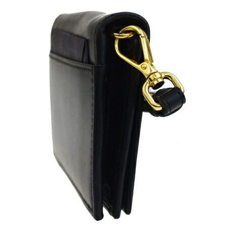 未使用品　PRADA ブラック レザー カードホルダー　名刺ファイル ブラック サフィアーノレザー カードホルダー | PRADA