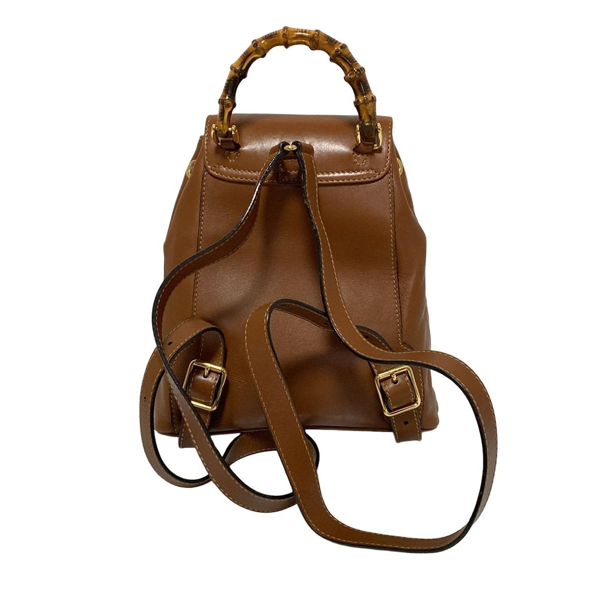 【美品】GUCCI ミニリュック バンブー ターンロック ブラウン オールレザー 楽天市場】【バッグ】GUCCI グッチ バンブー リュック リュック