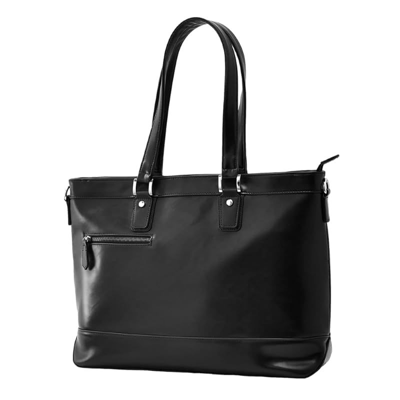 [Sacro] ビジネスバッグ トートバッグ メンズ 大容量 カジュアル ビジネス 防水 自立 床置き a4 13.3型PC収納 PUレザー ファスナー付き 収納ポケット 肩掛けフック付き レディース 大きめ 小さめ 就活 通勤 通学 出張 旅行 M ブラ 0 人気・おすすめ｜使いやすい・旅行におすすめ セール中 全国発送