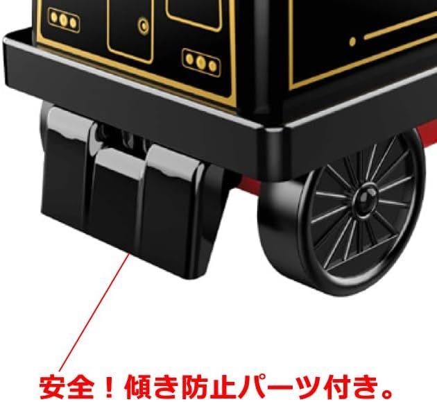 電動乗用 レトロ蒸気機関車SLタイプの電動乗用！ レールを走れて