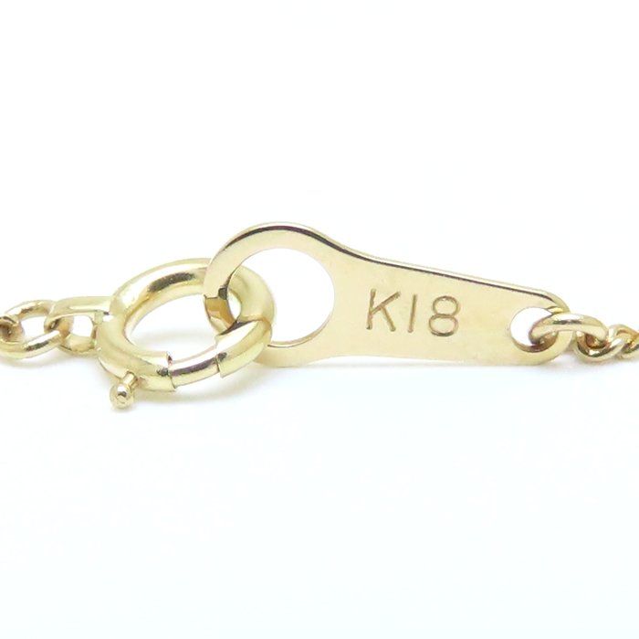 喜平ネックレス K18YG イエローゴールド 2面 シングル 40cm 2.8g/76110  