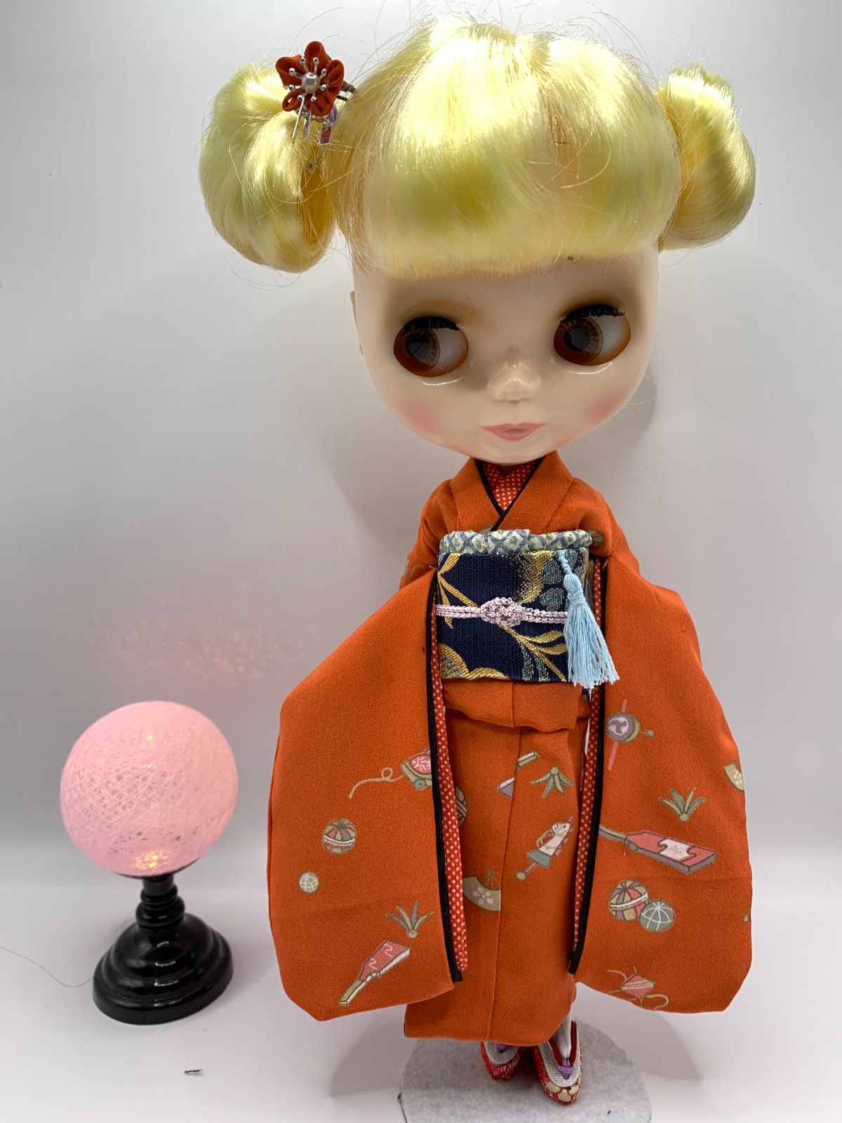 リカちゃん、ブライス、チェリーちゃんの大振袖セット 正絹総裏付き 140