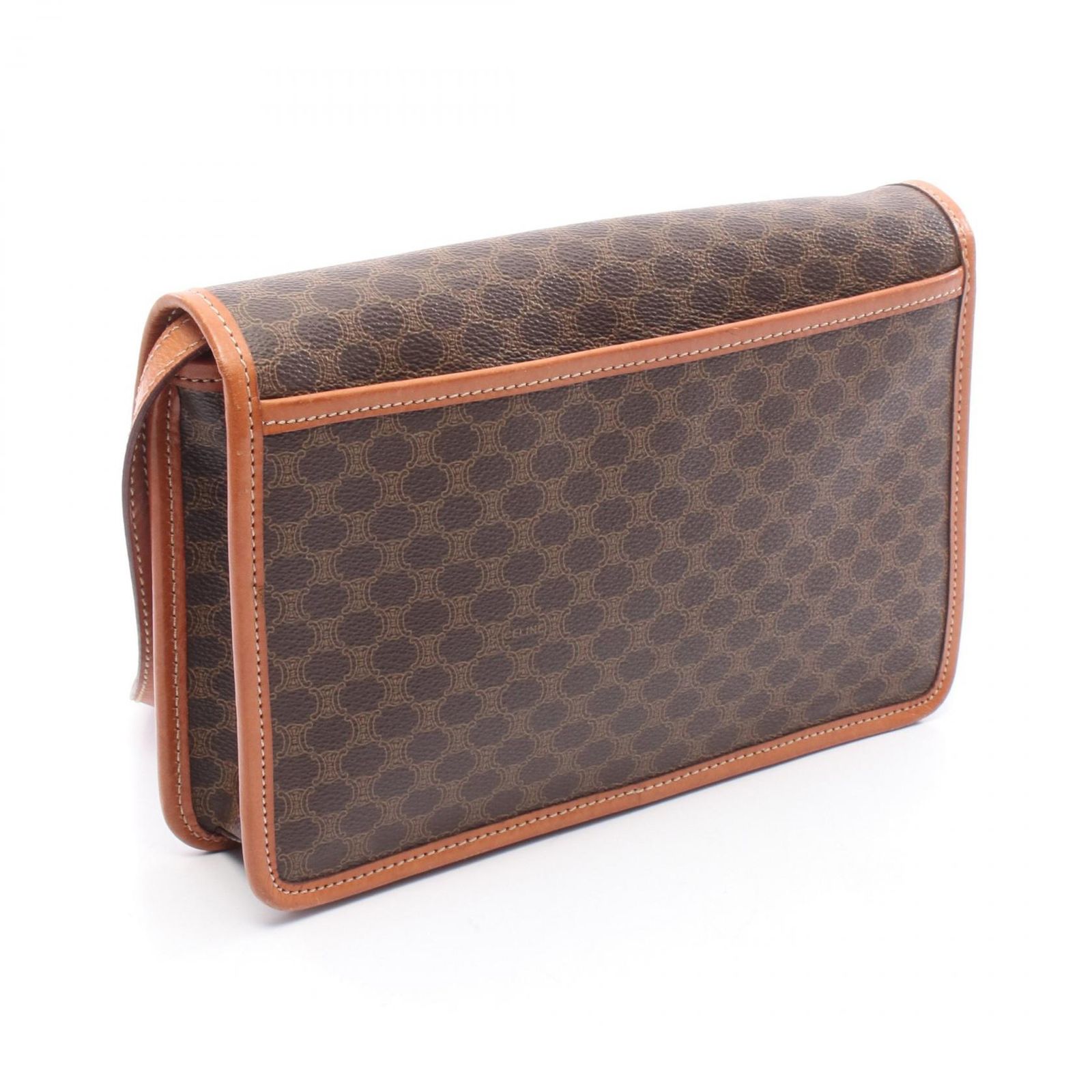 CELINEセリーヌ Cマカダム キャンバス レザー ワンショルダーバッグ 美品】CELINE セリーヌ Cマカダム キャンバス レザー ショルダー
