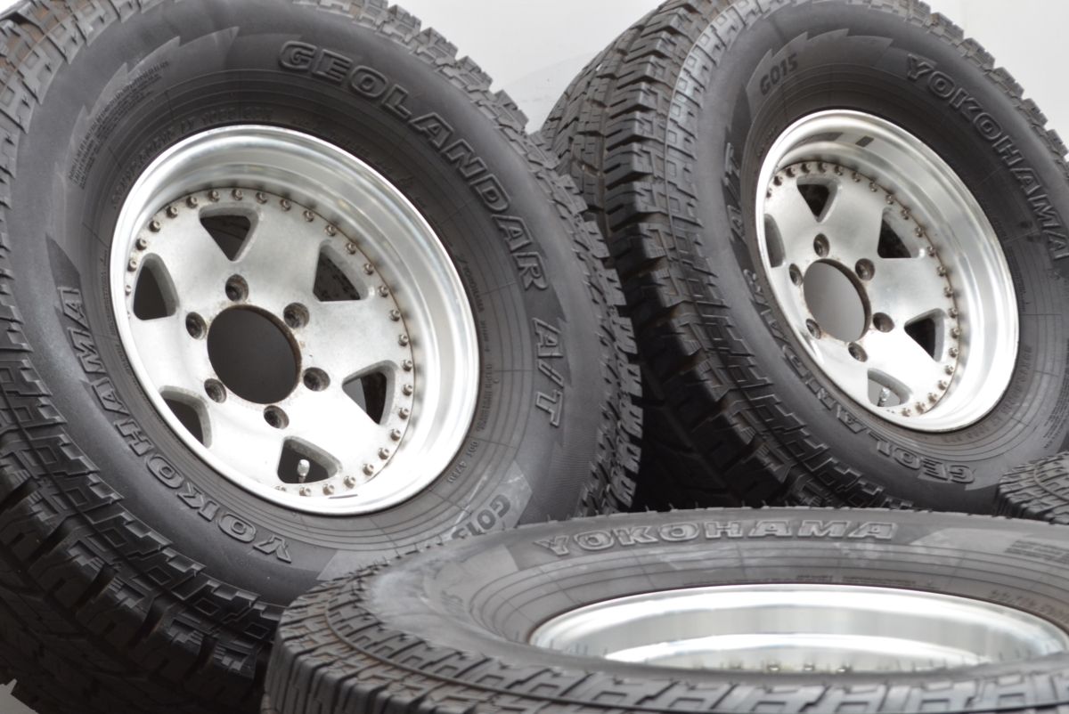 マイナスオフセット BERG 15in 7J -14 PCD139.7 ジオランダーA T 33×12.50R15 ランドクルーザー 60 80 パジェロ ビッグホーン