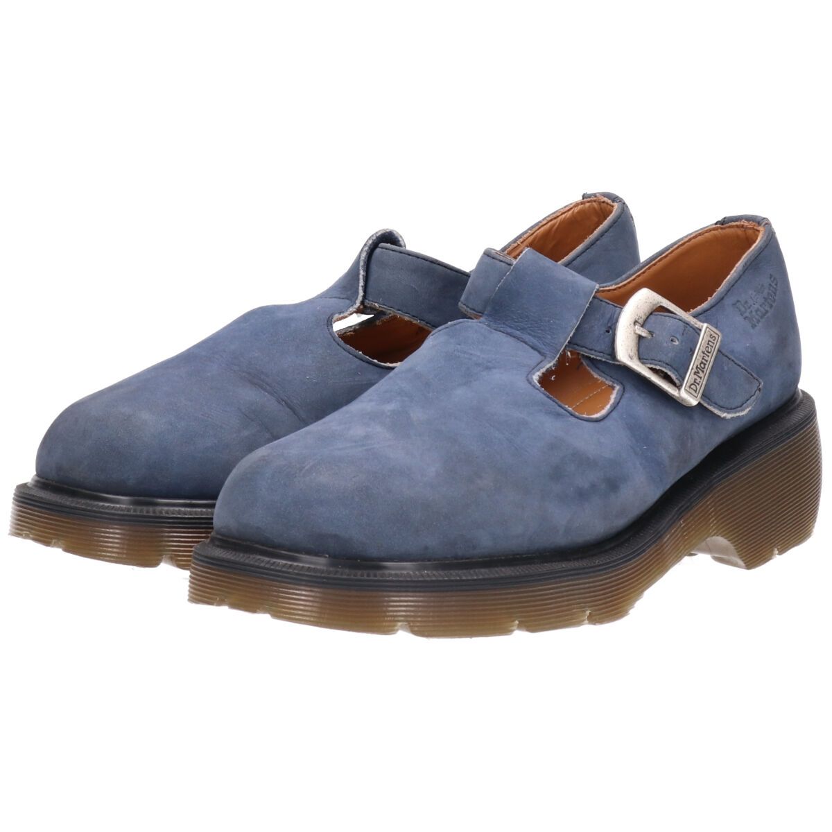 古着 ドクターマーチン Dr.Martens 厚底 ストラップシューズ 英国製 UK6 レディース24.5cm|saa009558