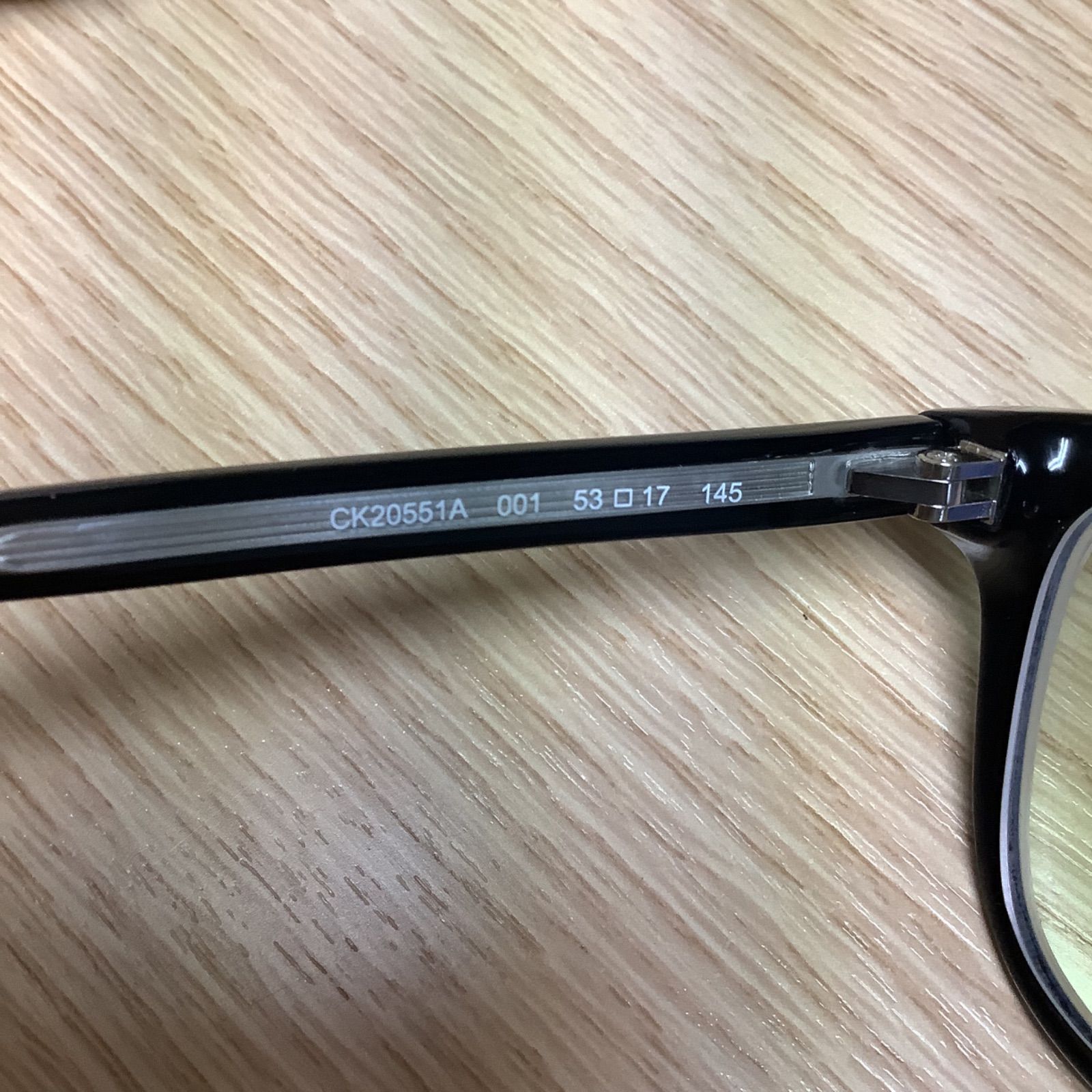 カルバンクラインメガネセット　CK20551A　001　ブラック　レンズつき完成品　度付き　度なし　ダテメガネ　ＵＶカット　CALVIN KLEIN カルバンクライン CK20551A 001 ブラック - メルカリ