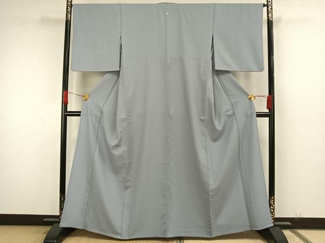 平和屋着物▽色無地 単衣 湊鼠色 洗える着物 AAAW7786fy - メルカリ 