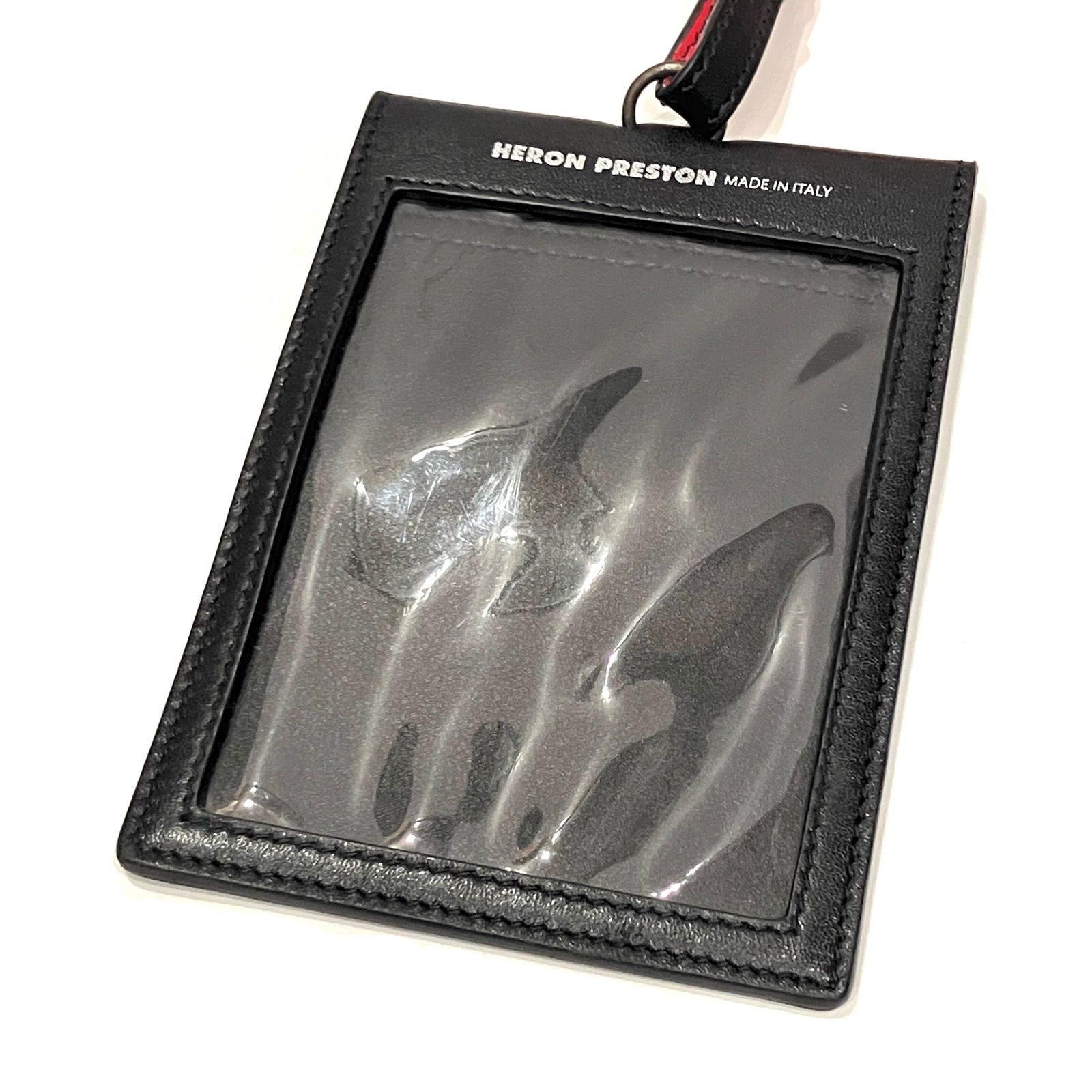 HERON PRESTON ヘロンプレストン パスポートケース ホルダー 黒 ブラック オレンジ