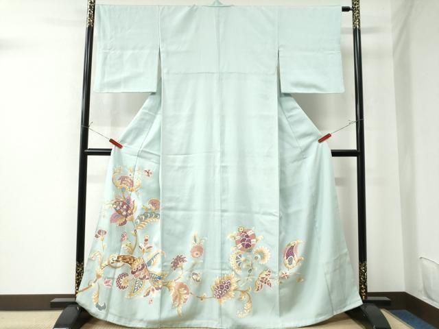 平和屋着物□極上 松尾光琳 中国三大刺繍 相良刺繍 黒留袖 御