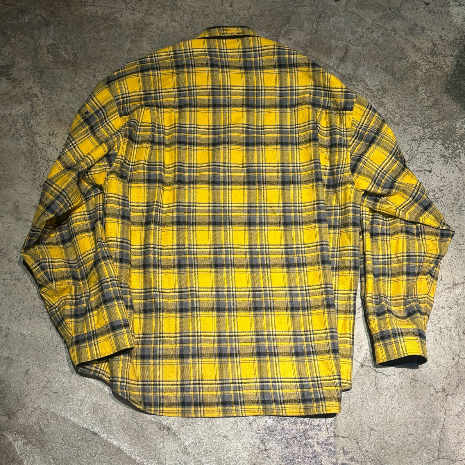 BALENCIAGA バレンシアガ 22AW リバーシブル チェックシャツ 