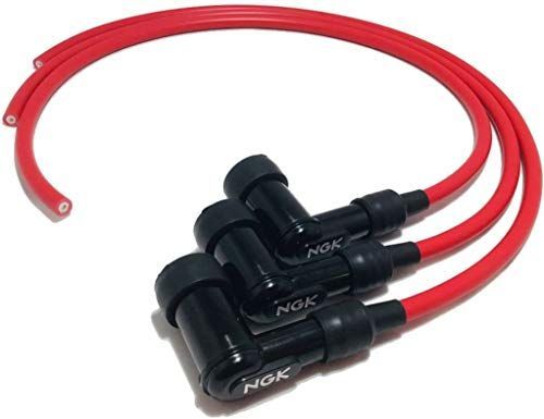 プラグコードセット プラグキャップ 赤 3本 H2 H1 S3 S2 KH250 KH400