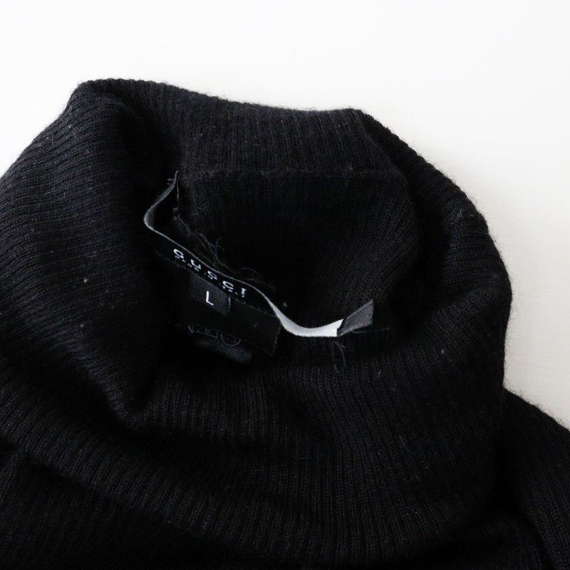 難あり グッチ GUCCI カシミヤシルク タートルネックニットトップス L