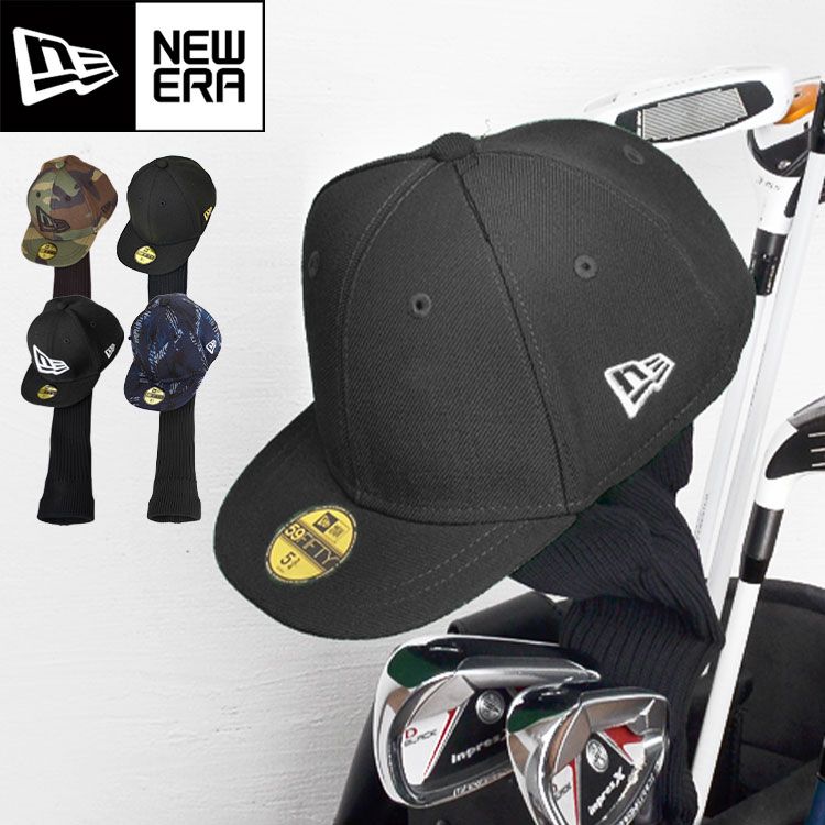 ヘッドカバー NEWERA GOLF ニューエラ ゴルフ ブラック おしゃれ