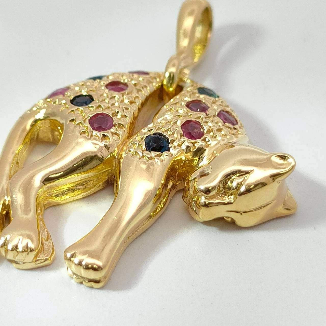 18金 K18 男女兼用 パンサー ネックレストップ 4.96ｇ D170