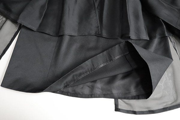 良品 noir kei ninomiya ◇ ノースリーブ チュールドレス 黒 XS