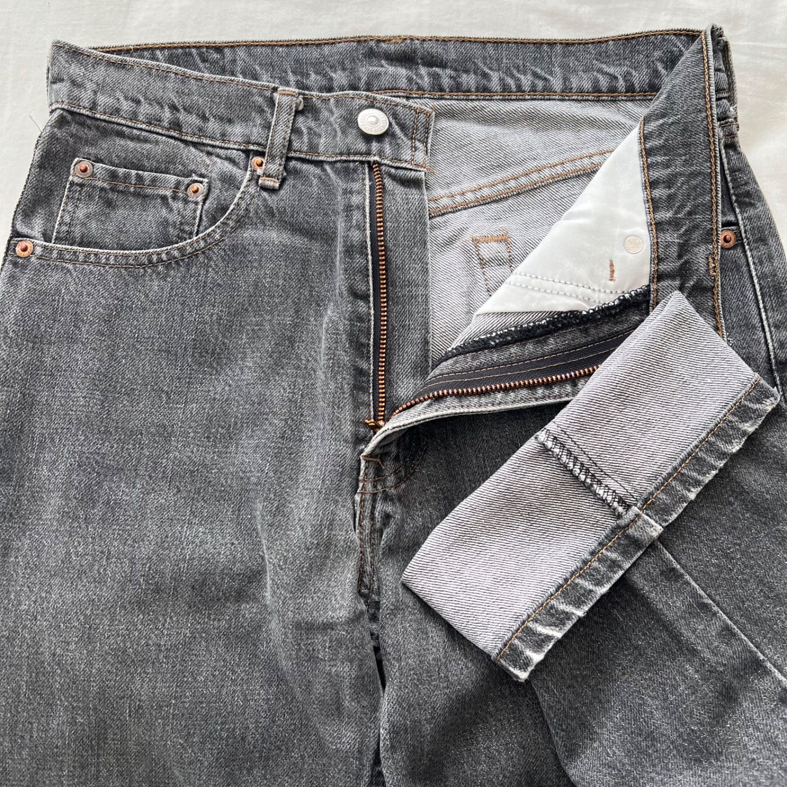 (^w^)b Levi’s 503‐0259 リーバイス 503 ブラックデニムパンツ ジーンズ ジーパン 綿100% コットン カッコいい オシャレ 着回し シンプル カジュアル メンズ サイズW30